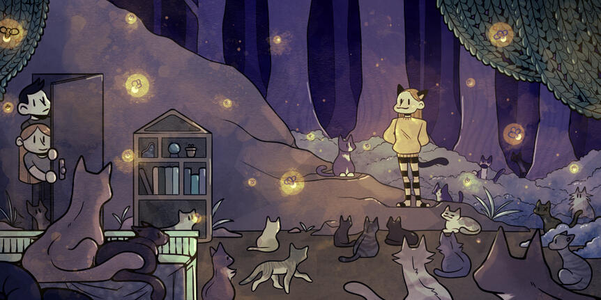 Children's Book Illustration of my dream childhood bedroom.