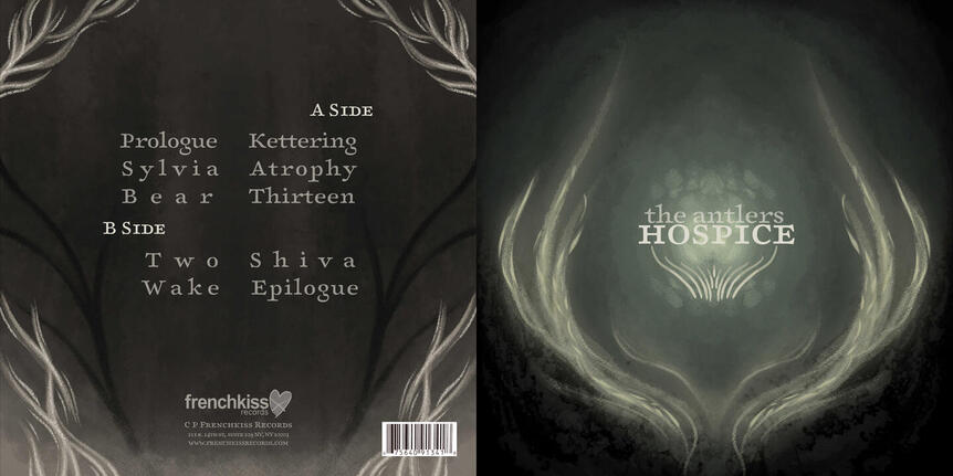 Mock album cover design for the 2009 album Hospice by American band The Antlers.